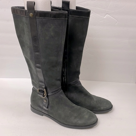 Nike Air X Cole Haan black leather riding boot with inside zipper size 8b - Picture 1 of 9